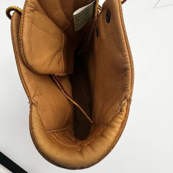 Timberland Amston Women Boots 8 Med Wheat Nubuck Leather Gum Wedge‎ Shoes Straps