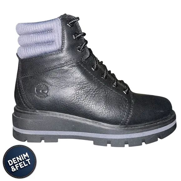 Timberland Black Full Grain Cervinia Valley WP Mid Lace Boot | NEW/NIB🖤