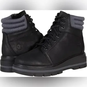 Timberland Black Full Grain Cervinia Valley WP Mid Lace Boot | NEW/NIB🖤
