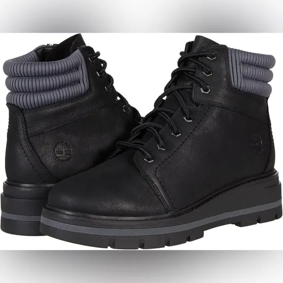 Timberland Black Full Grain Cervinia Valley WP Mid Lace Boot | NEW/NIB🖤