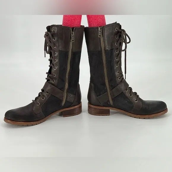 Timberland Earthkeepers Rich Brown BethelBuckle Mid Calf Lace‎ Up Boots 7.5