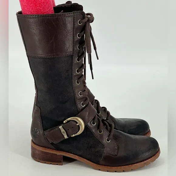 Timberland Earthkeepers Rich Brown BethelBuckle Mid Calf Lace‎ Up Boots 7.5