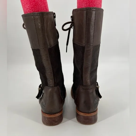 Timberland Earthkeepers Rich Brown BethelBuckle Mid Calf Lace‎ Up Boots 7.5