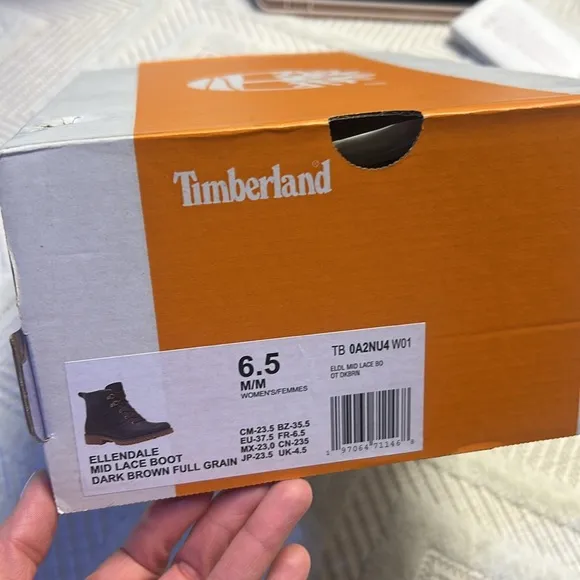 TIMBERLAND - Ellendale Mid Lace Boot - Dark Brown