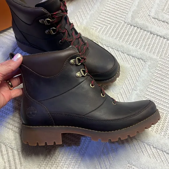 TIMBERLAND - Ellendale Mid Lace Boot - Dark Brown