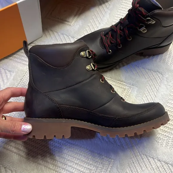 TIMBERLAND - Ellendale Mid Lace Boot - Dark Brown