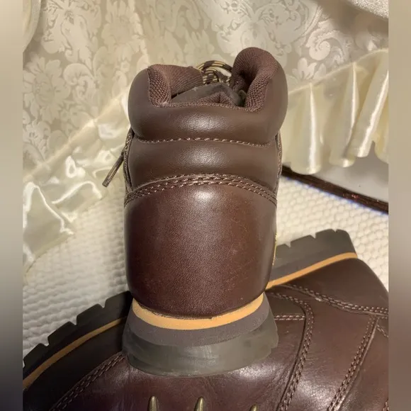 TIMBERLAND EURO SPIRIT BOYS LEATHER MID HIKER BOOTS