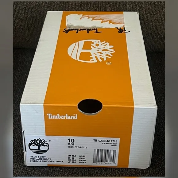 Timberland Field Mid &quot;Brown Nubuck&quot; Toddler Boys' Boot Size -10