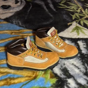 Timberland Junior Field Boots Mid Lace up Nubuck Boots