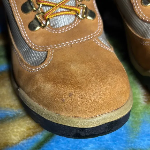 Timberland Junior Field Boots Mid Lace up Nubuck Boots