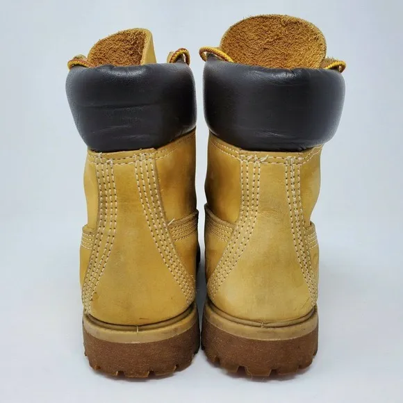 Timberland Linden Woods Combat Leather Boots Waterproof 6M Y2k 90s