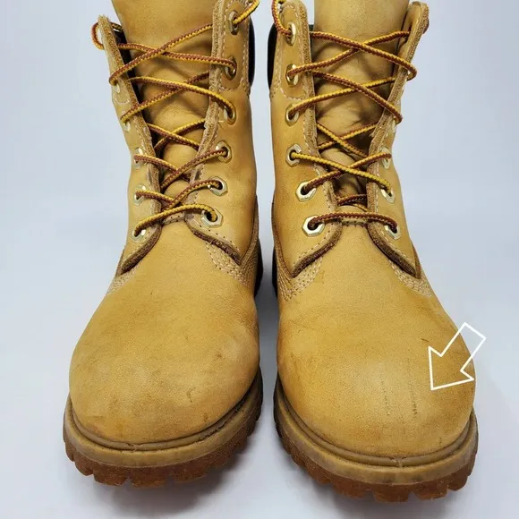 Timberland Linden Woods Combat Leather Boots Waterproof 6M Y2k 90s