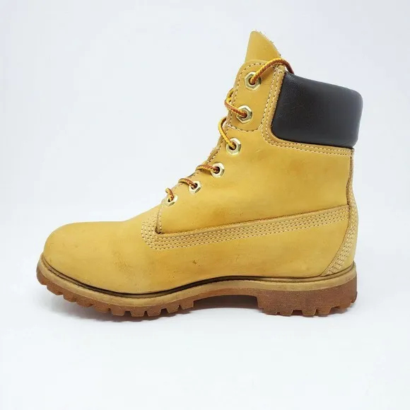 Timberland Linden Woods Combat Leather Boots Waterproof 6M Y2k 90s