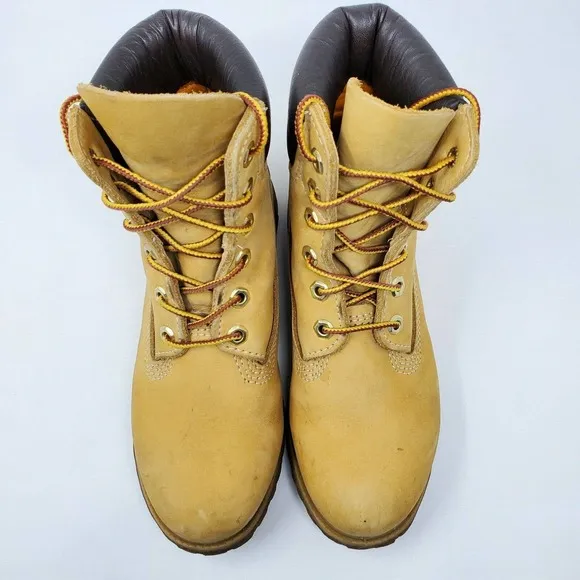 Timberland Linden Woods Combat Leather Boots Waterproof 6M Y2k 90s