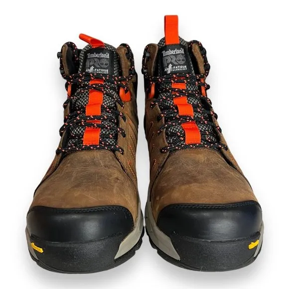 TIMBERLAND MEN'S PRO® WATERPROOF TRAILWIND SAFETY‎ TOE Brown/Red TB0A2PKQ214