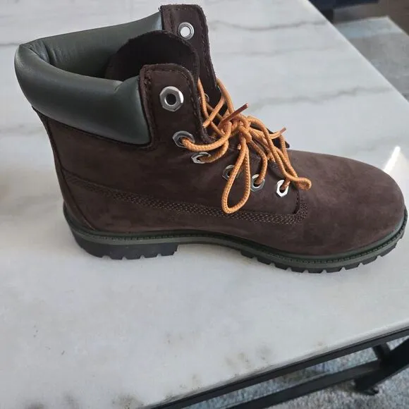 Timberland Premium Nubuck 6-Inch Waterproof Boots New size 6.5 LEFT ONLY Amputee
