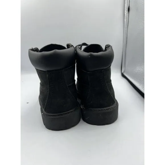 Timberland Premium Size 8.5 Waterproof‎ Black Nubuck Toddler Outdoor Boots 12807
