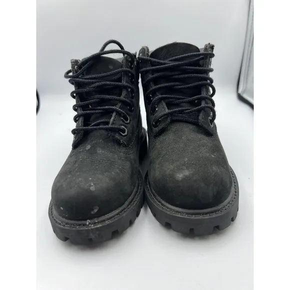 Timberland Premium Size 8.5 Waterproof‎ Black Nubuck Toddler Outdoor Boots 12807