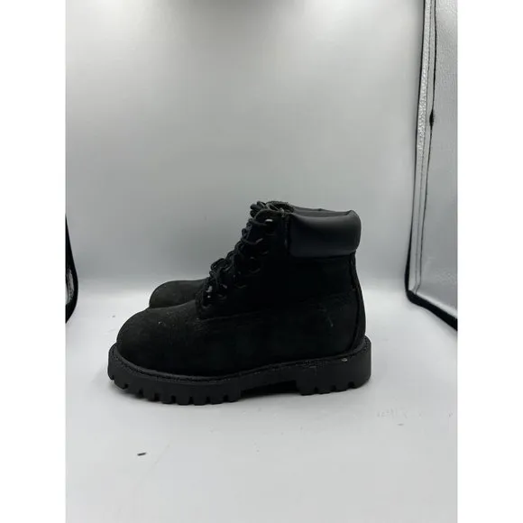 Timberland Premium Size 8.5 Waterproof‎ Black Nubuck Toddler Outdoor Boots 12807