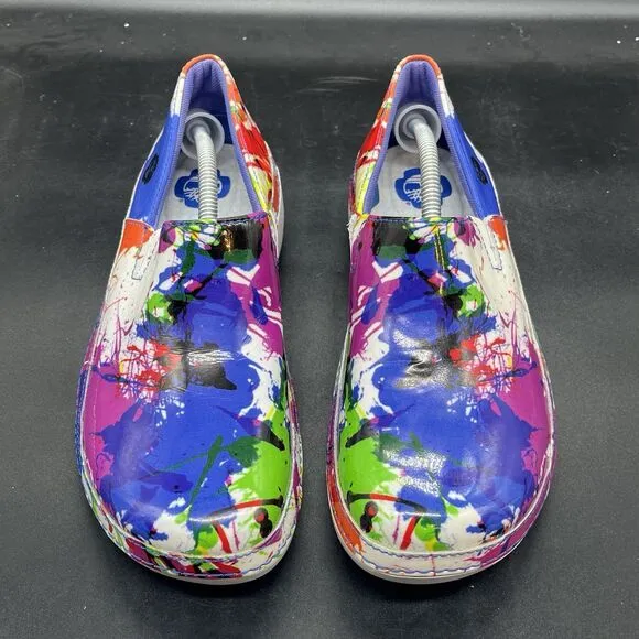 Timberland Pro Renova professional slip resistant clog womens 8M splatter paint