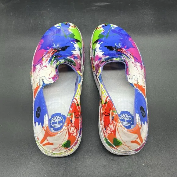 Timberland Pro Renova professional slip resistant clog womens 8M splatter paint