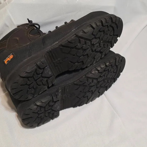 Timberland Pro Steel Toe Mens Water Proof Lace Up Boots Size 8.5M