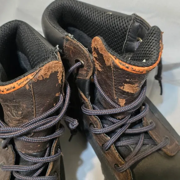 Timberland Pro Steel Toe Mens Water Proof Lace Up Boots Size 8.5M