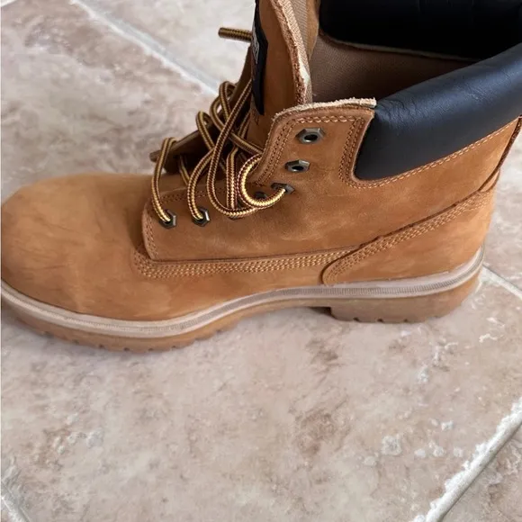 Timberland Pro Steel Toe Waterproof Tan Wheat Work Boots 13 Wide EC