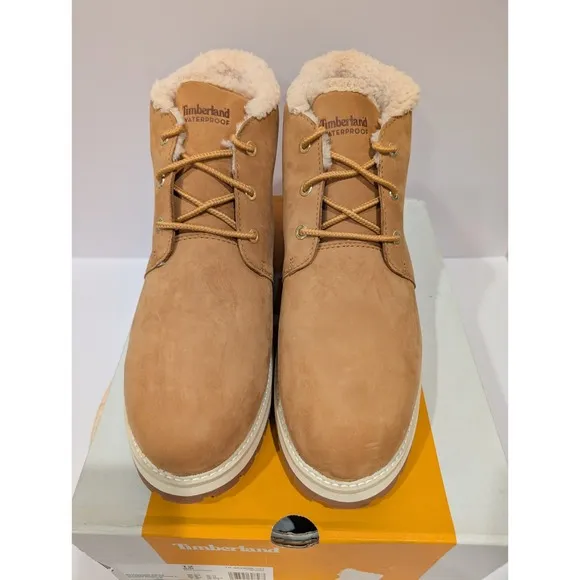 Timberland Richmond Ridge Fur Waterproof Chukka Boots Mens Size 12 Wheat Brown