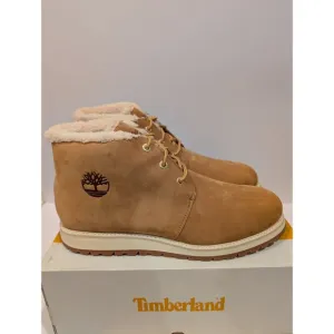 Timberland Richmond Ridge Fur Waterproof Chukka Boots Mens Size 12 Wheat Brown