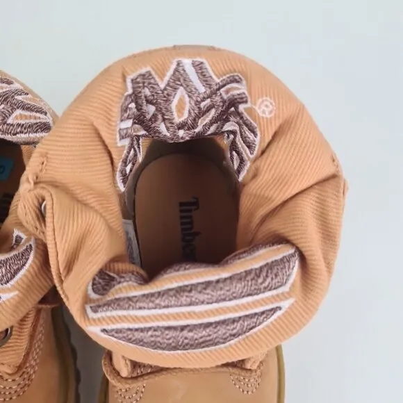 Timberland Roll Top Hex TODDLER Boots Waterproof Wheat Leather