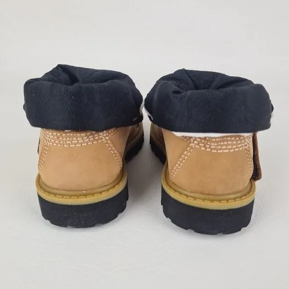 Timberland Roll Top Thrml TODDLER Boots Waterproof Wheat Leather