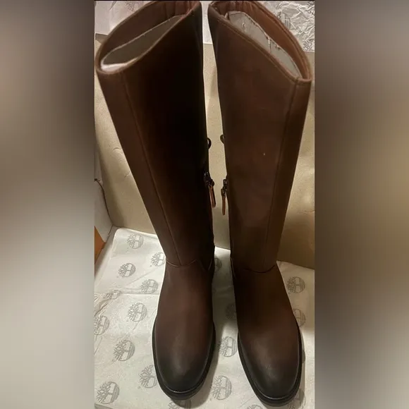 Timberland tall leather boots for women