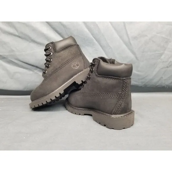 Timberland Toddlers 6&quot; Premium Waterproof Boots Lace Up Black Size 4 NEW IN BOX!