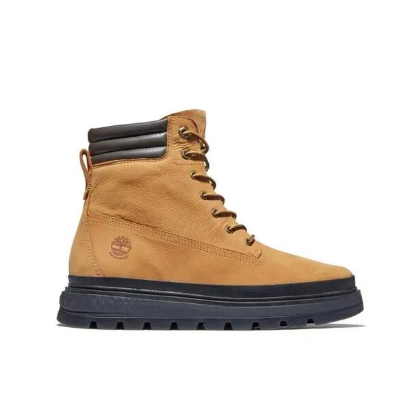 Timberland Waterproof Boots Platform Lace-Up Brown Wheat Nubuck Size 8 Brand New