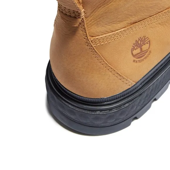 Timberland Waterproof Boots Platform Lace-Up Brown Wheat Nubuck Size 8 Brand New
