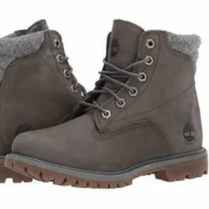 Timberland Waterville 6 Inch Waterproof Grey Nubuck Ankle Boots Shoes 11 NEW