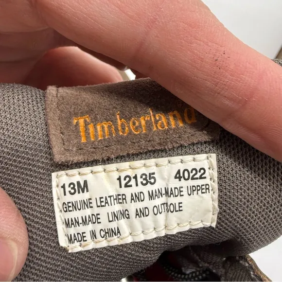 Timberland White Ledge Mid Mens 13 Waterproof Hiking Boots Shoes Leather 12135