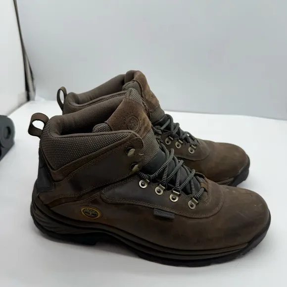 Timberland White Ledge Mid Mens 13 Waterproof Hiking Boots Shoes Leather 12135