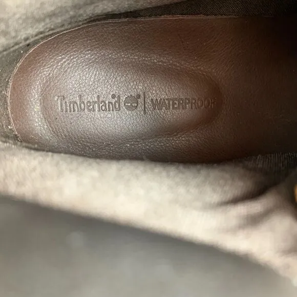 Timberland Women's Ankle Boots 5.5 Brown Leather Distressed Waterproof Lace Up