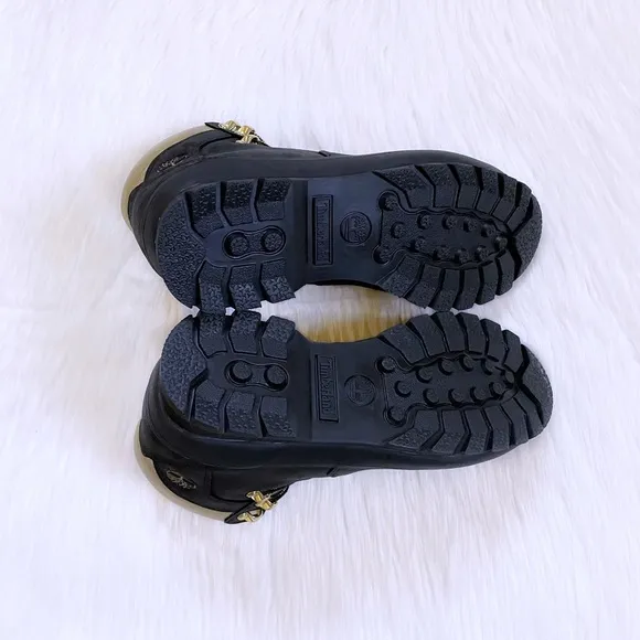 Timberland Women’s Euro Hiker Waterproof Black And Gold Boots