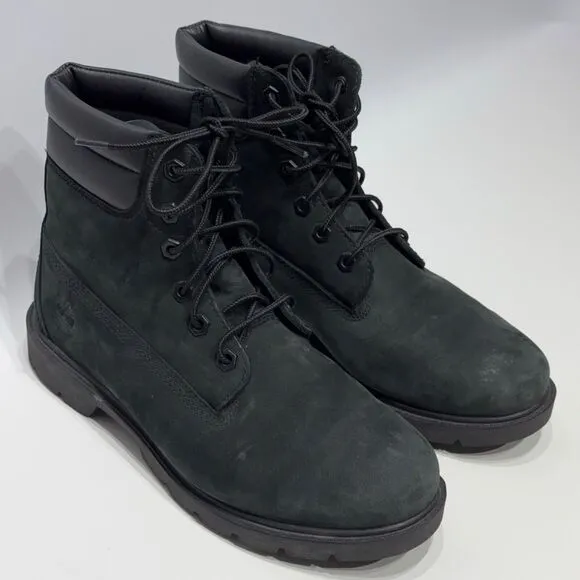 Timberland Women’s Linden Woods 6” Waterproof Boots Black Nubuck Leather Size 9