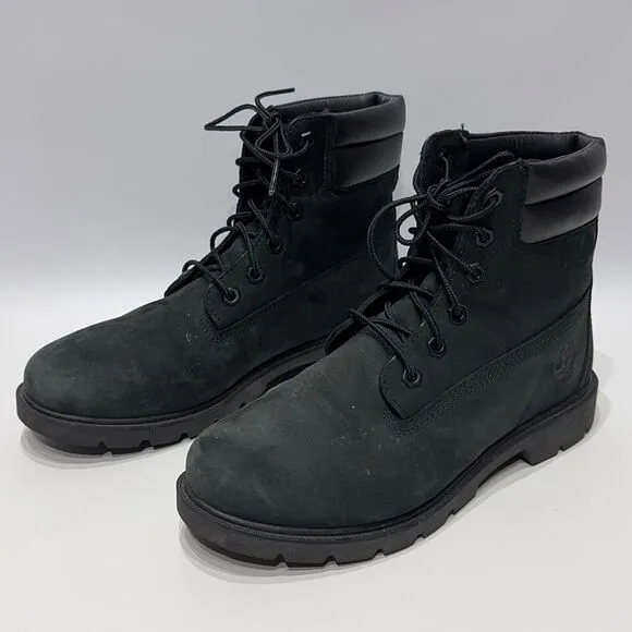 Timberland Women’s Linden Woods 6” Waterproof Boots Black Nubuck Leather Size 9
