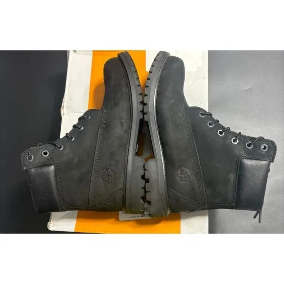 Timberland Women's Premium 6 Inch Waterproof Boots‎ in Black Nubuck Size 7