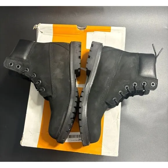 Timberland Women's Premium 6 Inch Waterproof Boots‎ in Black Nubuck Size 7