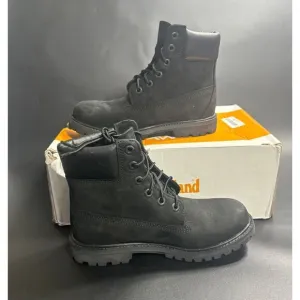 Timberland Women's Premium 6 Inch Waterproof Boots‎ in Black Nubuck Size 7