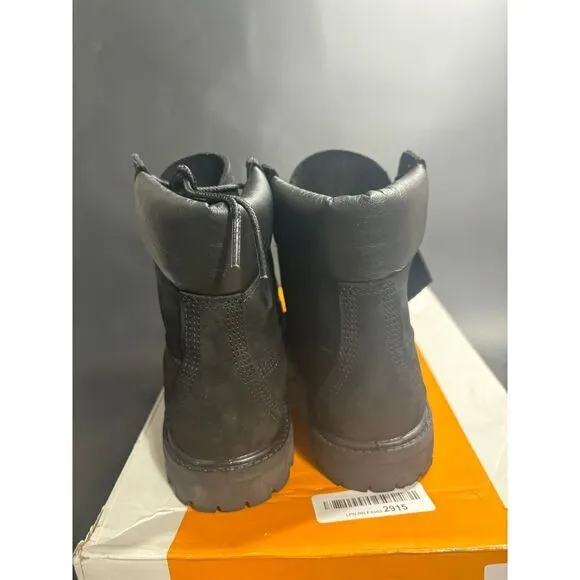 Timberland Women's Premium 6 Inch Waterproof Boots‎ in Black Nubuck Size 7