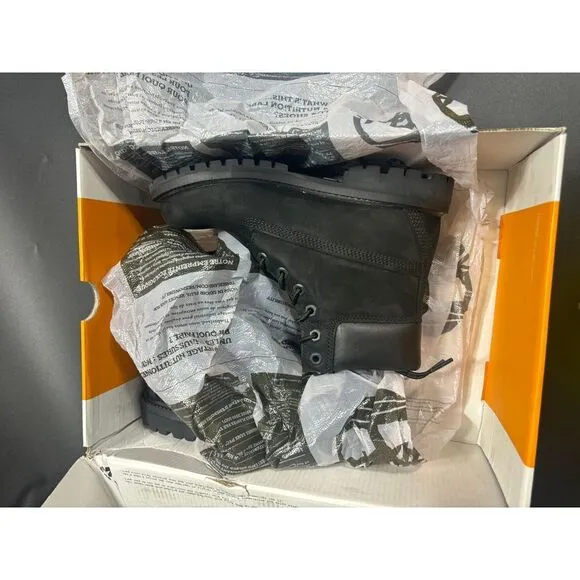 Timberland Women's Premium 6 Inch Waterproof Boots‎ in Black Nubuck Size 7
