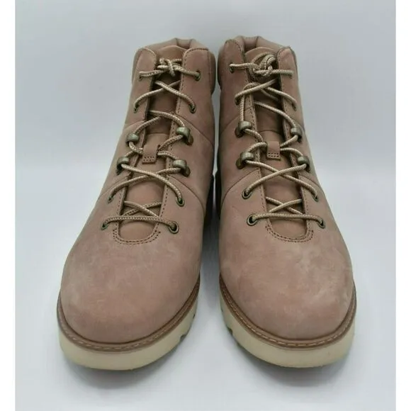 Timberland Womens Size 9 Keeley Field Mid Hiker Light Brown Nubuck Boots Shoes
