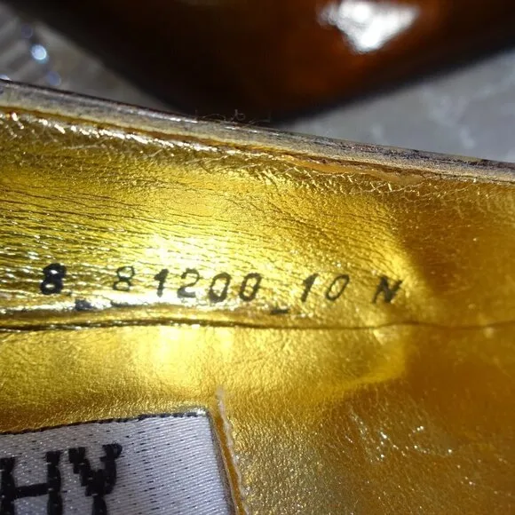 TIMOTHY Hitsman Women's Size 10 N Brown Patent Leather Heeled Shoes